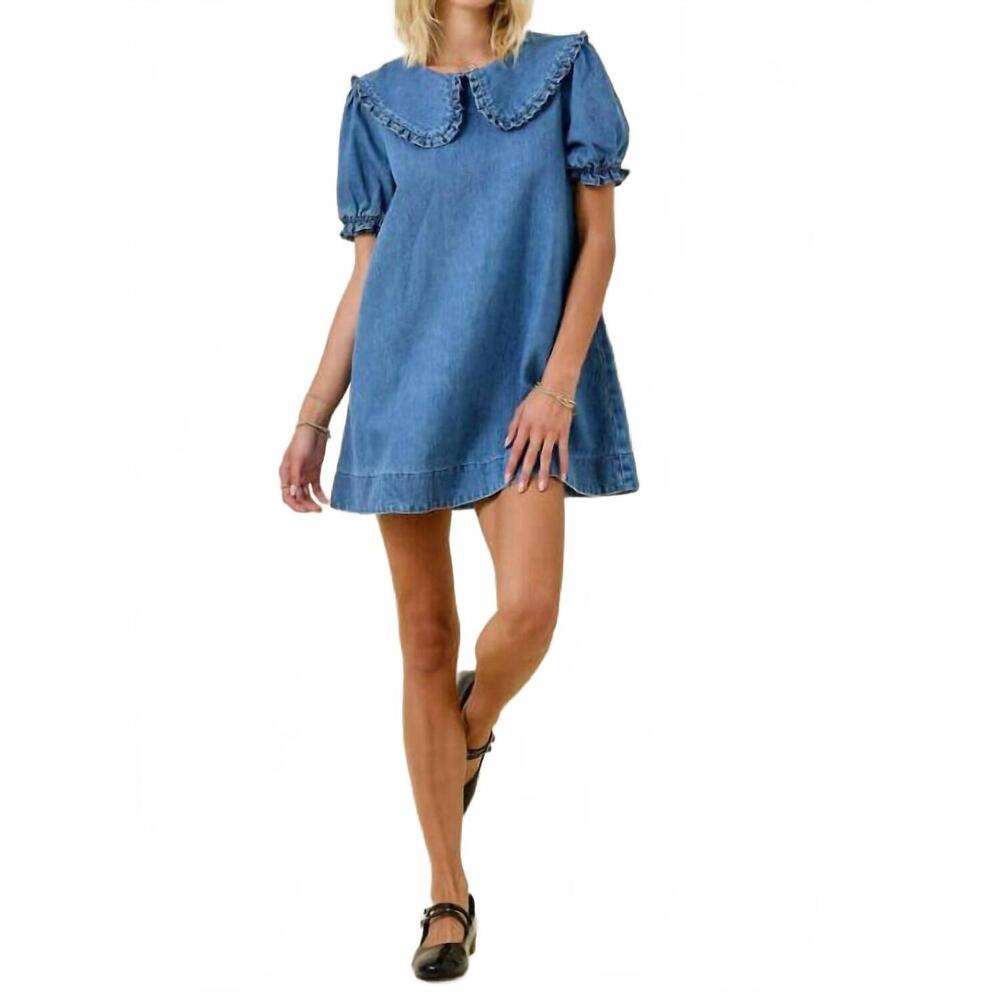 NEW DAY + MOON ally dress in blue denim - Picture 4 of 6